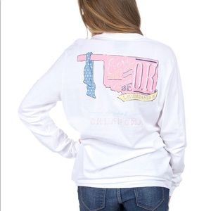 NWT Lauren James Oklahoma long sleeve tee